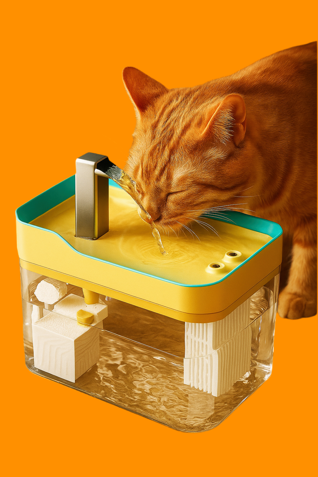 Dispensador de agua automático para gatos