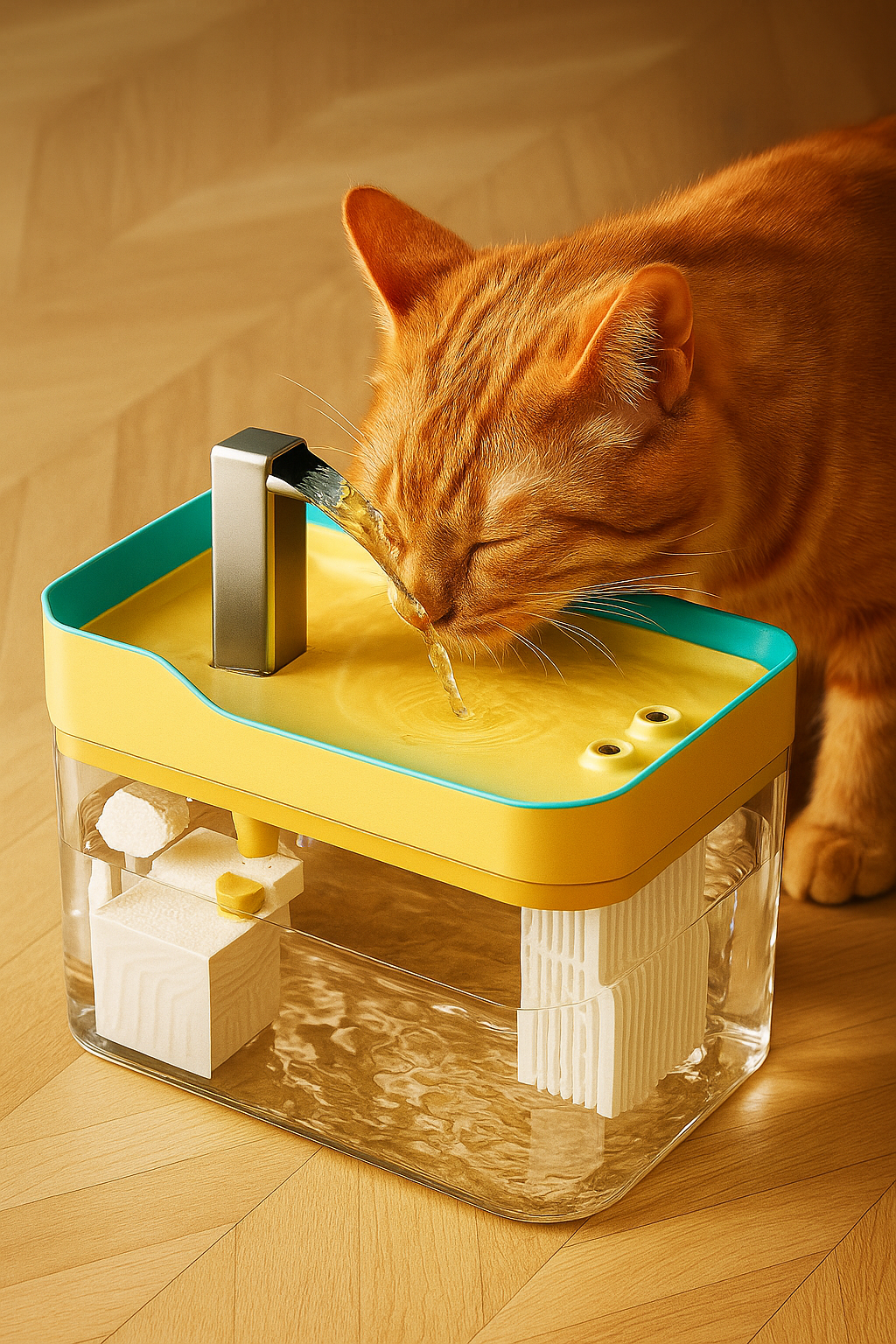 Dispensador de agua automático para gatos